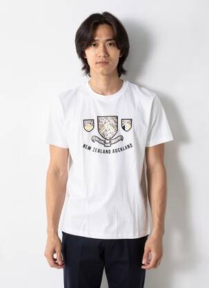 Tricou broderie mâneci scurte alb CAMBERABERO bărbat