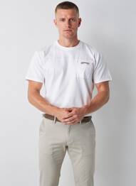 Tricou elasticitate mâneci scurte alb CAMBERABERO bărbat