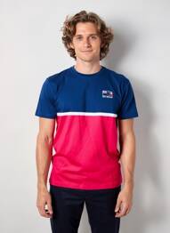 Tricou croială dreaptă mâneci scurte albastru CAMBERABERO bărbat