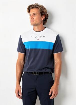 Tricou elasticitate mâneci scurte albastru CAMBERABERO bărbat