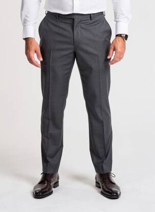 Pantalon slim țesătură melanj mărime normală gri FACONNABLE bărbat