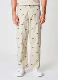 Pantalon larg buzunare mărime normală bej WRANGLER bărbat