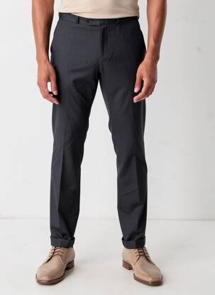 Pantalon slim țesătură poplin mărime normală albastru IKKS bărbat