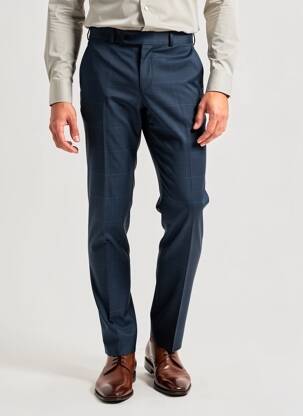 Pantalon slim elasticitate mărime normală albastru IKKS bărbat