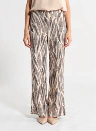 Pantalon drept elasticitate mărime normală bej ESCORPION femeie