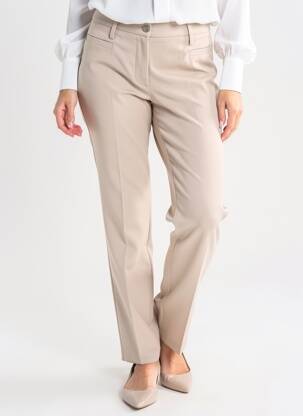 Pantalon slim talie elastică mărime normală bej ATELIER GARDEUR femeie