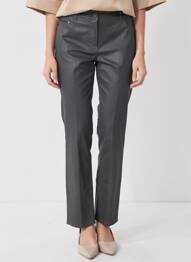 Pantalon slim țesătură acoperită mărime normală gri ATELIER GARDEUR femeie