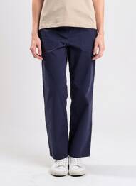 Pantalon chino țesătură poplin mărime normală albastru ARMOR LUX femeie
