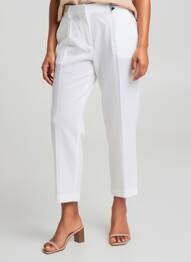 Pantalon 7/8 talie elastică mărime normală alb GERRY WEBER femeie