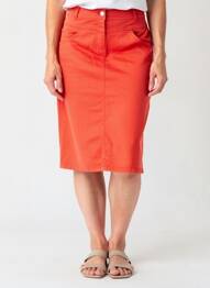 Fustă midi croială dreaptă portocaliu GERRY WEBER femeie
