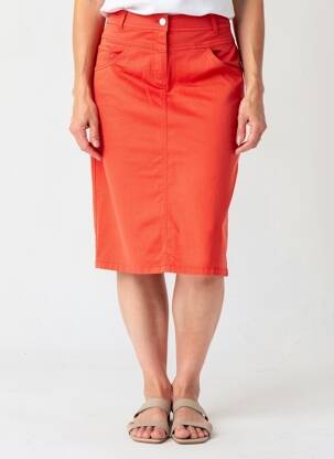 Fustă midi croială dreaptă portocaliu GERRY WEBER femeie