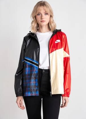 Jachete casual croială dreaptă negru NIKE femeie