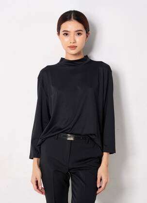 Tricou mâneci 3/4 mâneci 3/4 negru NIKE femeie