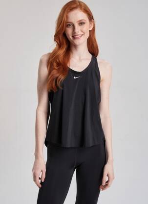Maiou serigrafie flockată fără mâneci negru NIKE femeie