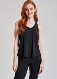 Maiou elasticitate fără mâneci negru NIKE femeie