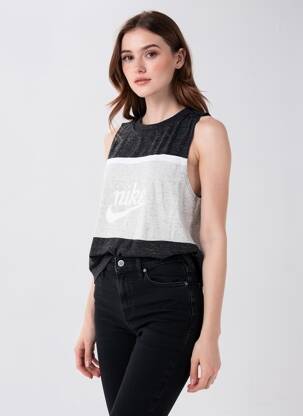 Maiou croială dreaptă fără mâneci negru NIKE femeie