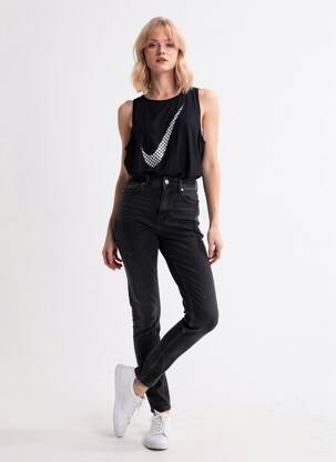 Maiou croială dreaptă fără mâneci negru NIKE femeie