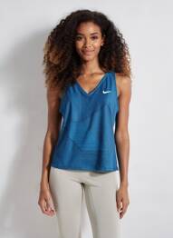 Maiou croială dreaptă fără mâneci albastru NIKE femeie