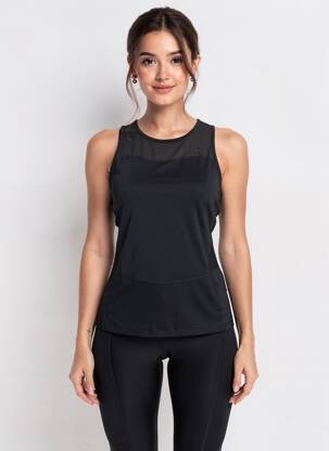 Maiou elasticitate fără mâneci negru NIKE femeie