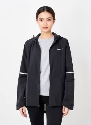 Jachetă vânt buzunare cu glugă negru NIKE femeie