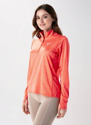 Tricou mâneci lungi mâneci lungi portocalie NIKE femeie