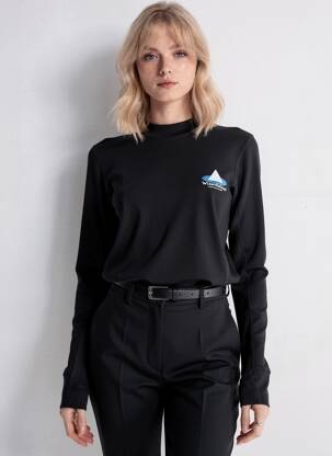 Tricou mâneci lungi mâneci lungi negru NIKE femeie