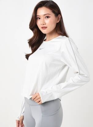 Tricou mâneci lungi mâneci lungi bej NIKE femeie