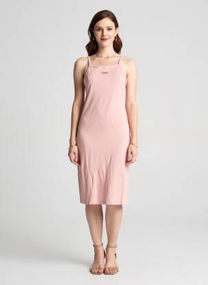 Rochie midi bretele subțiri roz NIKE femeie