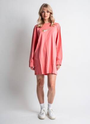 Rochie scurtă mâneci lungi mâneci lungi roz NIKE femeie