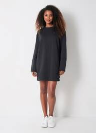 Rochie scurtă mâneci lungi mâneci lungi negru NIKE femeie