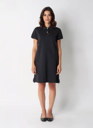 Rochie scurtă mâneci scurte mâneci scurte negru NIKE femeie