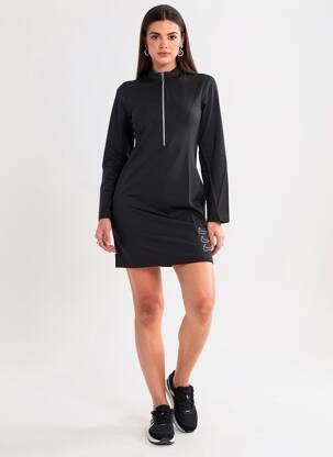 Rochie scurtă mâneci lungi mâneci lungi negru NIKE femeie