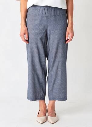 Pantalon trei sferturi croială dreaptă mărime normală albastru MERI & ESCA femeie