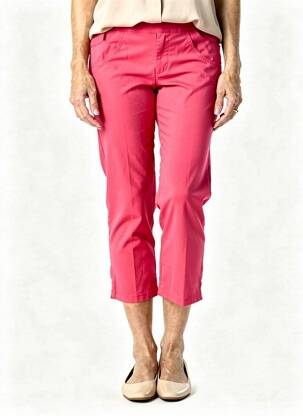Pantalon trei sferturi elasticitate mărime normală roz MERI & ESCA femeie