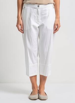 Pantalon trei sferturi mărime normală mărime normală alb GUY DUBOUIS femeie