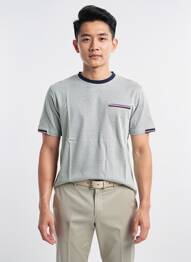Tricou croială dreaptă mâneci scurte albastru CAMBERABERO bărbat