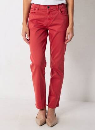 Pantalon slim buzunare roșu MONIKA femeie