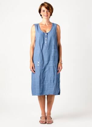 Rochie midi fără mâneci fără mâneci albastru MERI & ESCA femeie