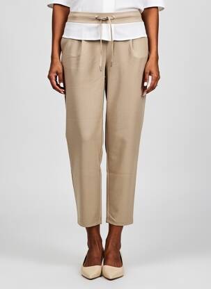 Pantalon 7/8 elasticitate mărime normală bej B.YOUNG femeie