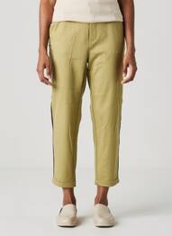 Pantalon 7/8 țesătură poplin mărime normală verde VERO MODA femeie