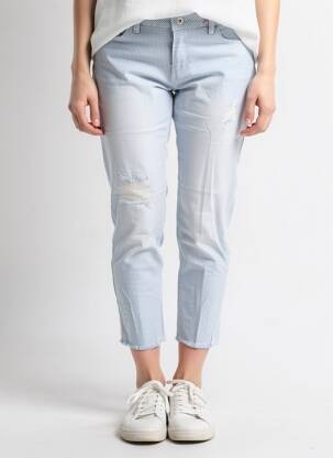 Pantalon trei sferturi mărime normală mărime normală albastru B.YOUNG femeie