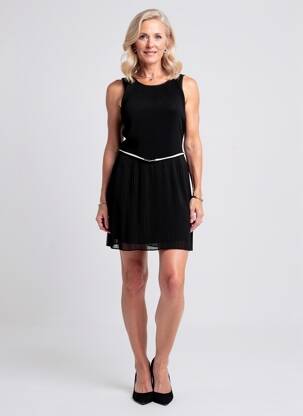Rochie scurtă fără mâneci fără mâneci negru MERI & ESCA femeie