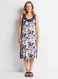 Rochie midi fără mâneci fără mâneci albastru GUY DUBOUIS femeie