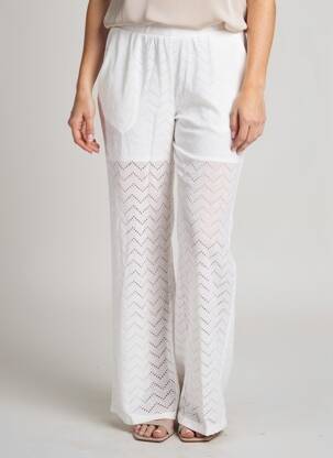 Pantalon larg mărime normală mărime normală alb VERO MODA femeie