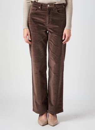 Pantalon drept elasticitate mărime normală maro VERO MODA femeie