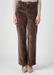 Pantalon drept elasticitate mărime normală maro VERO MODA femeie