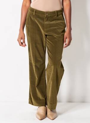 Pantalon drept elasticitate mărime normală verde B.YOUNG femeie