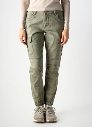 Pantalon cargo strânsă pe partea de jos mărime normală verde VERO MODA femeie