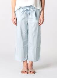 Pantalon 7/8 talie elastică mărime normală albastru VERO MODA femeie