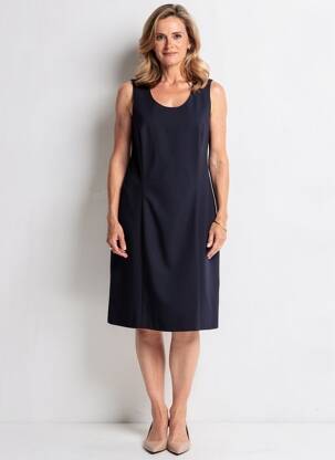 Rochie midi fără mâneci fără mâneci albastru GUY DUBOUIS femeie
